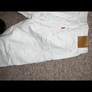 White/cream Levi cargo pants